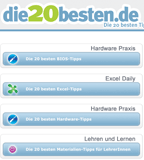 Blog "Die 20 besten Tipps"