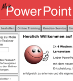 Website von "Mein PowerPoint-Trainer online"