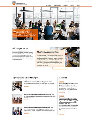 Übersicht Homepage Wuppertaler Kreis