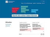 Übersicht Homepage Landespräventionsrat Niedersachsen