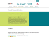Screenshot Startseite Im Alter InForm
