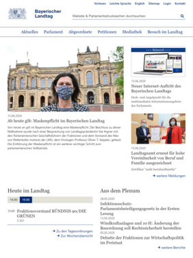 Website Relaunch Bayerischer Landtag
