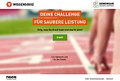 Screenshot Startseite Nada Wissensquiz